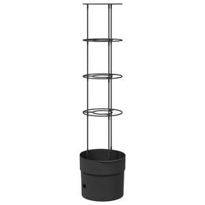 vidaXL Paradicsom n&ouml;vesztő Fekete &Oslash; 32 x 127 cm PP