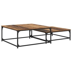 vidaXL Doh&aacute;nyz&oacute;asztal 2 pcs &Ouml;reg fa Faanyag