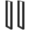 vidaXL 2 db fekete U-alak&uacute; ac&eacute;l b&aacute;rasztall&aacute;b 50 x (110-111) cm