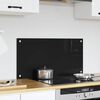 vidaXL Konyhai splashback Fekete 80 x 40 cm edzett &uuml;veg