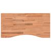 vidaXL t&ouml;m&ouml;r b&uuml;kkfa &iacute;r&oacute;asztallap 80 x (36-40) x 2,5 cm