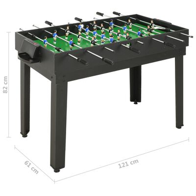 vidaXL fekete 15 az 1-ben játékasztal 121 x 61 x 82 cm