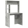 vidaXL Asztal Beton Sz&uuml;rke Szerelt Fa 91 x 50 x 149 cm