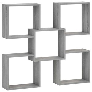 vidaXL Falpolc Sz&uuml;rke Sonoma 99,5 x 17 x 91 cm Szerelt Fa