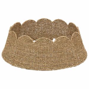 vidaXL Kar&aacute;csonyfakollekci&oacute; Kerek Term&eacute;szetes &Oslash; 75 x 25 cm Tengerifű