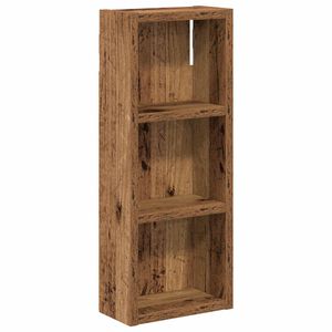 vidaXL F&uuml;rdőszobai faliszekr&eacute;ny &Ouml;reg fa 20 x 10 x 50 cm M&eacute;rn&ouml;ki fa