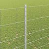 vidaXL Ker&iacute;t&eacute;s oszlopokkal Ez&uuml;st 1,6 x 25 m Ac&eacute;l