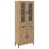 vidaXL Magasfi&uacute; Artisan t&ouml;lgy 69,5 x 34 x 180 cm Faanyag