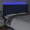 vidaXL kék szövet LED-es fejtámla 163x16x118/128 cm