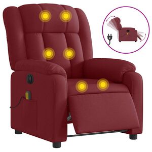 vidaXL bord&oacute; sz&ouml;vet elektromos d&ouml;nthető massz&aacute;zsfotel