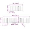 vidaXL ny&aacute;rfa 15 paneles &ouml;sszecsukhat&oacute; kutyakapu ajt&oacute;val 750 cm