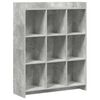 vidaXL K&ouml;nyvszekr&eacute;ny Beton Sz&uuml;rke 87,5 x 30 x 111 cm Szerelt Fa