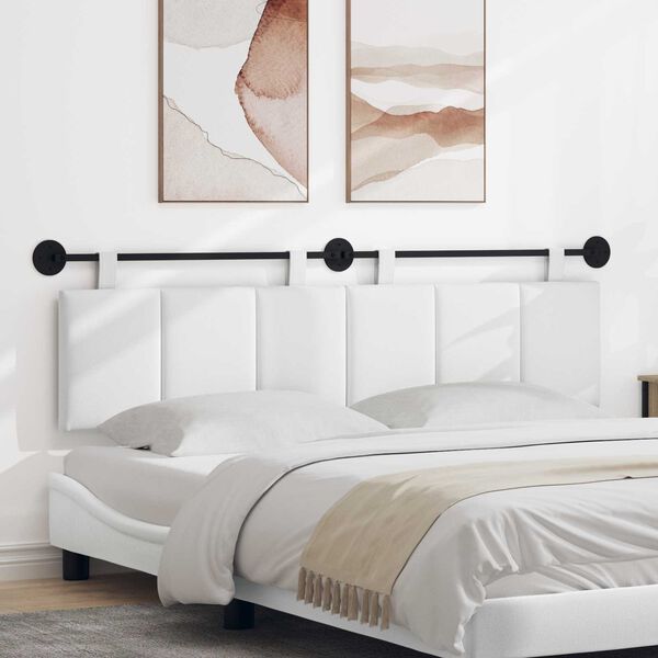 vidaXL Fali Fejt&aacute;mla Falra szerelhető Feh&eacute;r 170 x 55 x 5 cm sz&ouml;vet