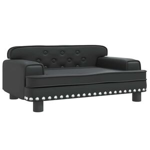 vidaXL fekete műbőr kutya&aacute;gy 70 x 45 x 30 cm