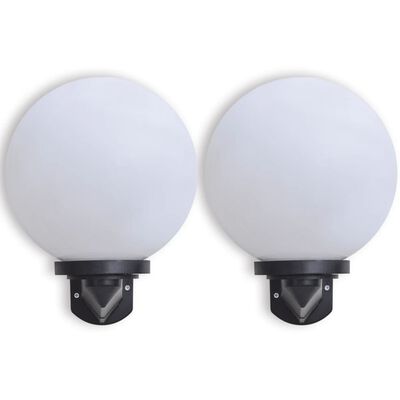 Gömbölyű E27 PMMA fali lámpa / kültéri lámpa 25 cm