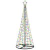 vidaXL LED spir&aacute;l kar&aacute;csonyfa talppal EKENAS 180 cm 220 LED T&ouml;bbsz&iacute;nű