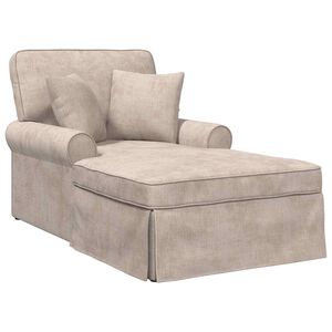vidaXL Fotel Loungba Szokny&aacute;val p&aacute;rn&aacute;val B&eacute;zs 157 x 91 x 91 cm ARES