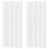 vidaXL Voile Függöny függönyökkel 2 pcs Fehér 245 x 140 cm Poliészter