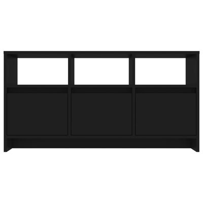 vidaXL fekete forgácslap TV-szekrény 102 x 37,5 x 52,5 cm