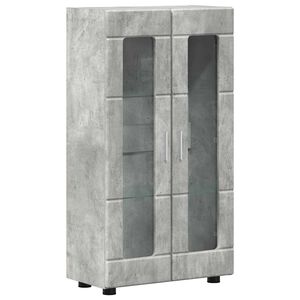 vidaXL Sz&eacute;f FLORIN 55,5 x 29 x 100 cm Beton Sz&uuml;rke Szerelt Fa