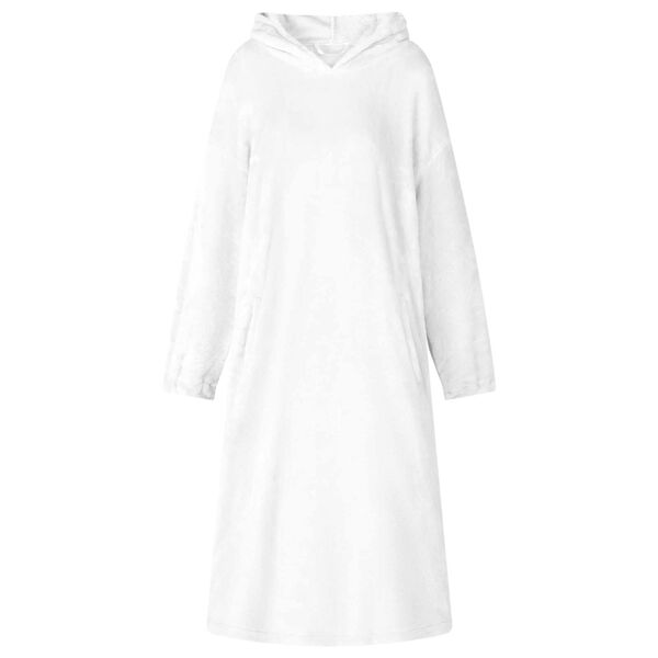 vidaXL Takar&oacute; pul&oacute;ver Feh&eacute;r l Flanell