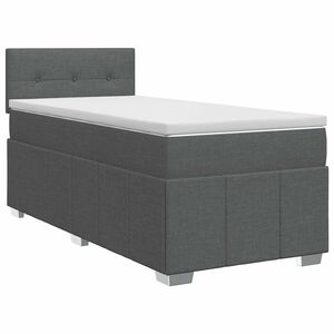 vidaXL Boxspring &aacute;gy matraccal S&ouml;t&eacute;tsz&uuml;rke 90 x 190 cm Sz&ouml;vet