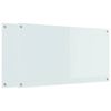 vidaXL Konyhai h&aacute;tfal 2 pcs Feh&eacute;r 110 x 60 cm edzett &uuml;veg