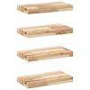 vidaXL 4 db kezeletlen t&ouml;m&ouml;r ak&aacute;cfa f&uuml;ggőpolc 40 x 20 x 4 cm