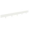 vidaXL Fűszeg&eacute;lyez&eacute;s 30 db 100 x 12 cm Ac&eacute;l Feh&eacute;r