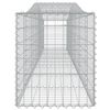 vidaXL 3 db &iacute;ves horganyzott vas gabion kos&aacute;r 400x50x60/80 cm