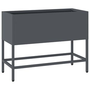vidaXL Magas Kerti Cser&eacute;p Antracit 60 x 26 x 45 cm Ac&eacute;l