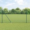 vidaXL Ker&iacute;t&eacute;soszlop Z&ouml;ld 50 x 1,5 m (16 x 16 mm h&aacute;l&oacute;) Ac&eacute;l &eacute;s PVC
