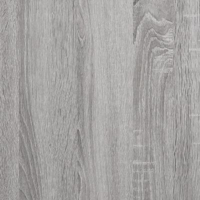 vidaXL 8 db szürke sonoma színű szerelt fa fali polc 40 x 10 x 1,5 cm