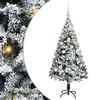 vidaXL Mű kar&aacute;csonyfa 150 LED-del Feh&eacute;r 120 cm PVC &eacute;s Ac&eacute;l &eacute;s Műanyag