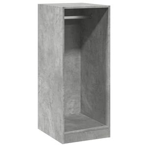 vidaXL betonsz&uuml;rke szerelt fa ruh&aacute;sszekr&eacute;ny 48 x 41 x 102 cm