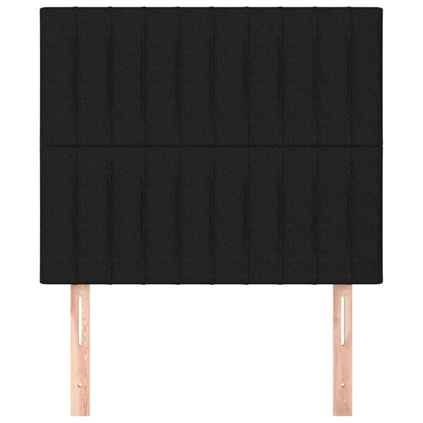 vidaXL fekete sz&ouml;vet fejt&aacute;mla 90x5x118/128 cm