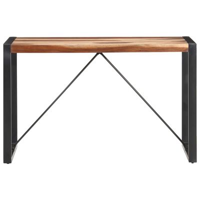 vidaXL tömör fa étkezőasztal paliszander felülettel 120 x 60 x 75 cm