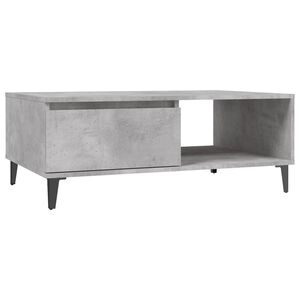 vidaXL betonsz&uuml;rke szerelt fa doh&aacute;nyz&oacute;asztal 90 x 60 x 35 cm