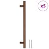 vidaXL 5 db bronz rozsdamentes ac&eacute;l szekr&eacute;nyfoganty&uacute; 192 mm