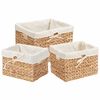 vidaXL T&aacute;rol&oacute;kosarak 3 db V&iacute;zi j&aacute;cint 35 x 30 x 25 cm Term&eacute;szetes