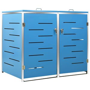 vidaXL ac&eacute;lt&aacute;rol&oacute; k&eacute;t gur&iacute;that&oacute; szemeteskuk&aacute;hoz 138 x 77,5 x 115 cm