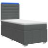 vidaXL LED Boxspring &Aacute;gy Mattal S&ouml;t&eacute;tsz&uuml;rke 90 x 190 cm Sz&ouml;vet