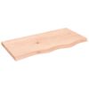 vidaXL kezeletlen t&ouml;m&ouml;r t&ouml;lgyfa asztallap 80x40x(2-4) cm