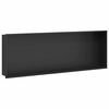 vidaXL Zuhany Niche Fekete 90 x 30 x 9,5 cm Rozsdamentes ac&eacute;l