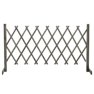 vidaXL sz&uuml;rke t&ouml;m&ouml;r fenyőfa r&aacute;csos kerti ker&iacute;t&eacute;s 150 x 80 cm