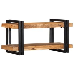 vidaXL fali polc 70x33x35 cm t&ouml;m&ouml;r fa ak&aacute;cfa