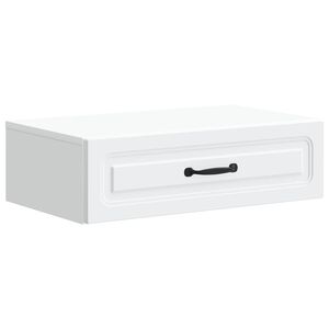 vidaXL Fali oldalt&aacute;bla Feh&eacute;r 59 x 34,5 x 17 cm Szerelt Fa
