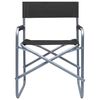 vidaXL 2 db fekete acél rendezői szék