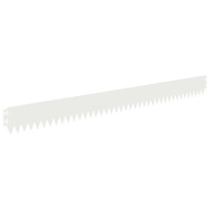 vidaXL Fűszeg&eacute;lyez&eacute;s 10 db 103 x 10 cm Ac&eacute;l Feh&eacute;r