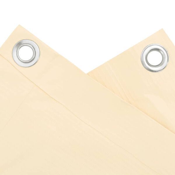 vidaXL krémszínű PVC belátás elleni erkélyparaván 700x120 cm
